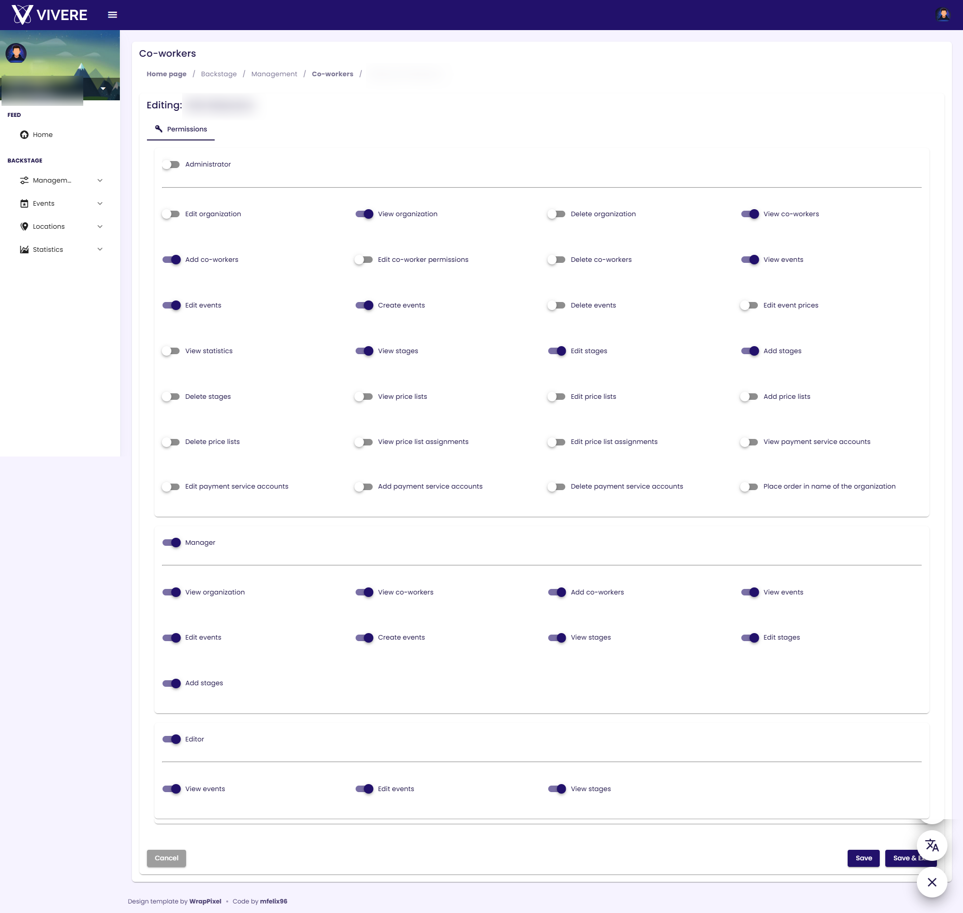 Organization permissions
