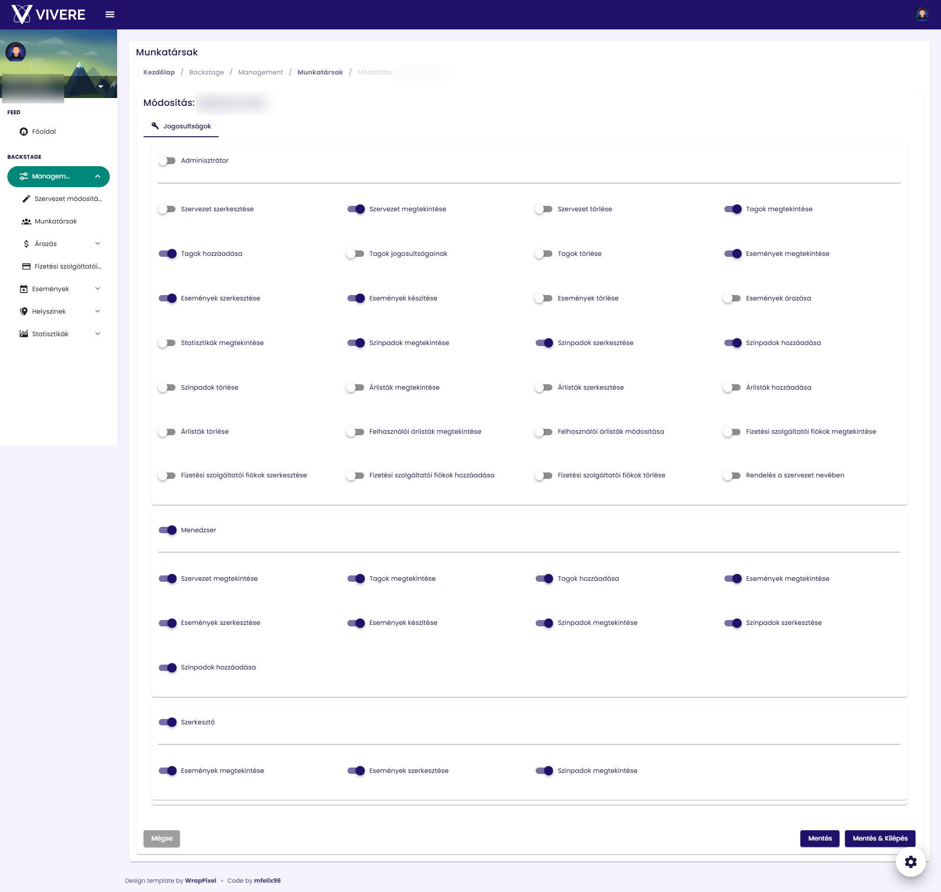 Organization permissions